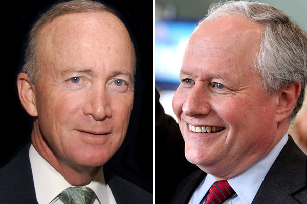 Mitch Daniels and Bill Kristol (WIkipedia)
