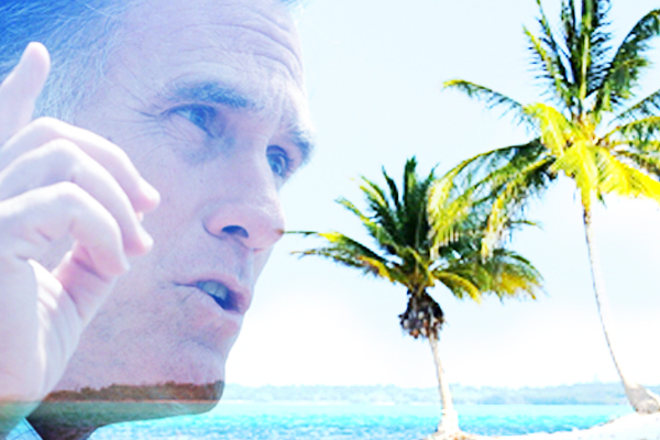 Romney banks in the Cayman Islands (AP/Steven Senne/iStockphoto/miralex)