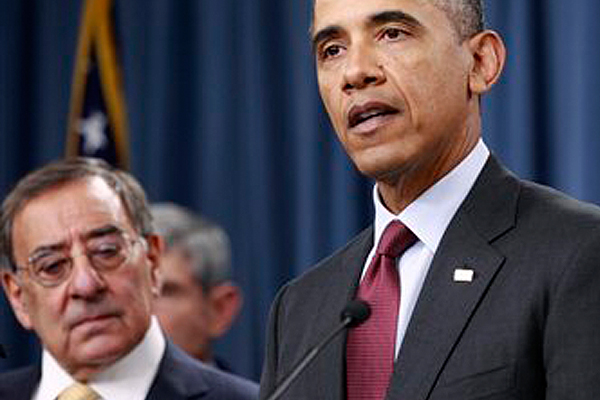 Leon Panetta and President Obama (AP/Haraz N. Ghanbari)