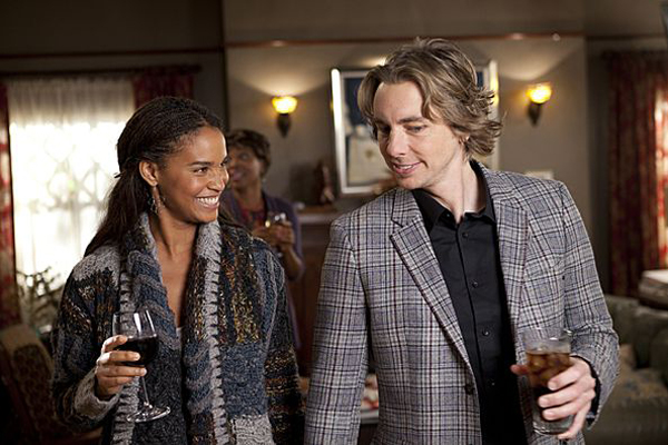 Joy Bryant and Dax Shephard in "Parenthood"