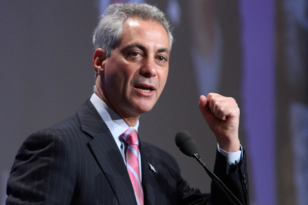 Rahm Emanuel's iron fist (Reuters/Chris Kleponis)