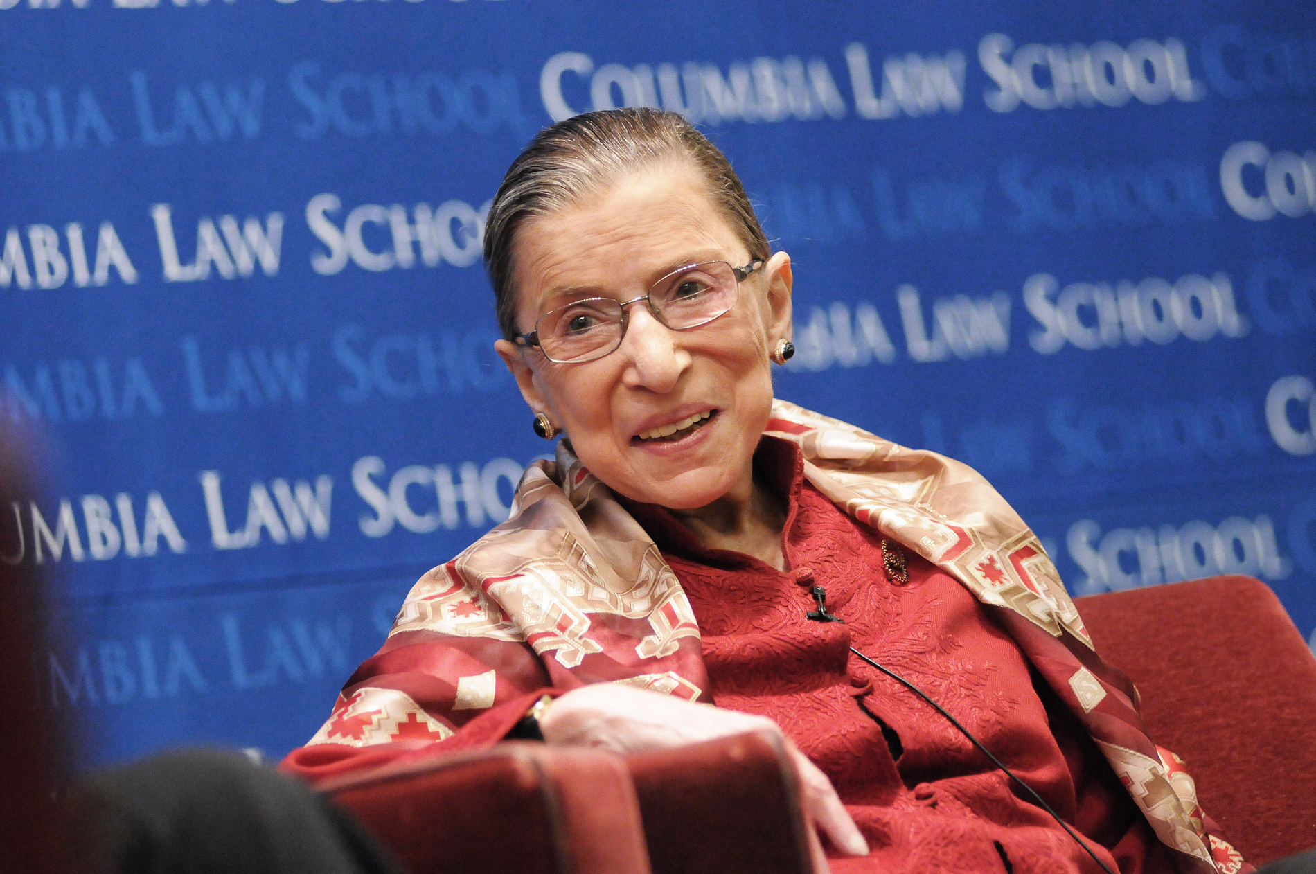 US Supreme Court Associate Justice Ruth Bader Ginsburg at Columbia Law School, February 10, 2012. (Eileen Barroso)
