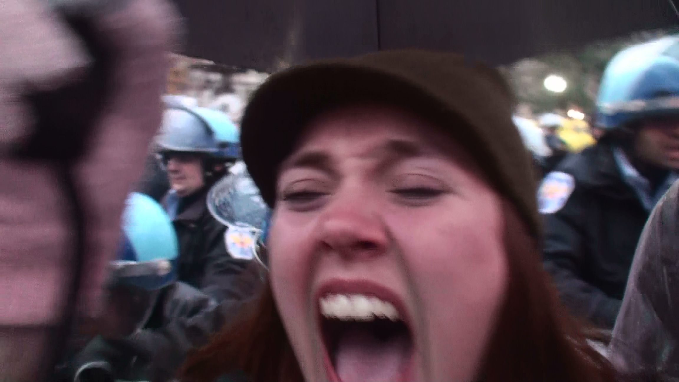 Chaos at OccupyDC (Eddie Becker)