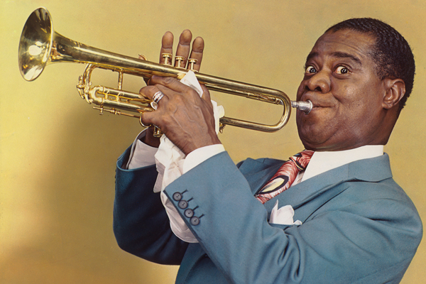 Harry Warnecke and Gus Schoenbaechler, "Louis Armstrong," 1947. (National Portrait Gallery, Smithsonian Institution; gift of Elsie M. Warnecke © 2012 Daily News, LP (New York Daily News))