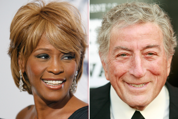 Whitney Houston and Tony Bennett (AP)