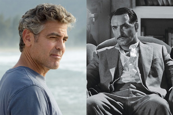 Stills from "The Descendants" and "The Artist"