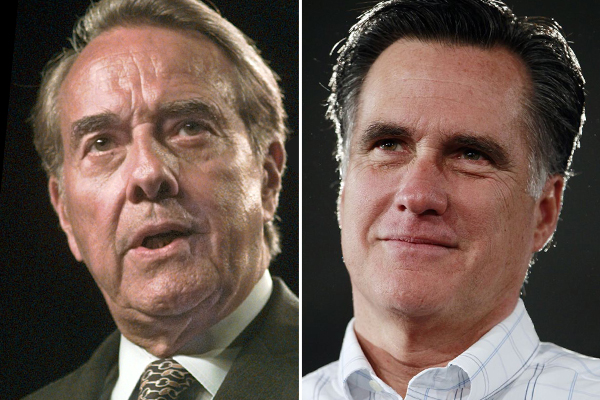 Bob Dole and Mitt Romney (AP)