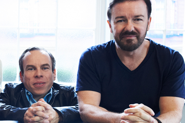 Warwick Davis and Ricky Gervias in "Life's Too Short"