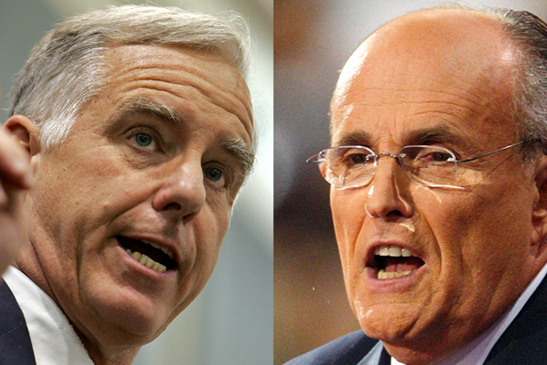 Howard Dean and Rudy Giuliani (AP)