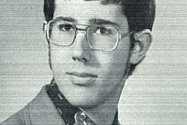 RIck Santorum in his 1976 high school yearbook photo.