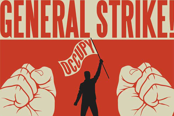 A detail from an Occupy Oakland poster calling for a November 2011 general strike. (<a href='http://occupyoakland.org/'>occupyoakland.org</a>)