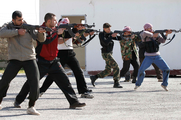 Syrian rebels (AP)