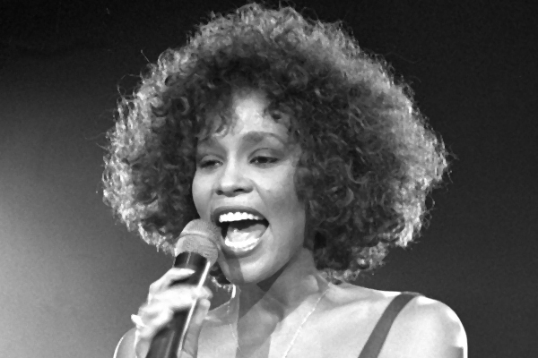 Whitney Houston at Wembley Stadium in 1988. (Reuters)