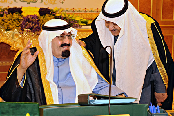Saudi Arabia's King Abdullah and his brother Saudi Crown Prince Nayef (Reuters)