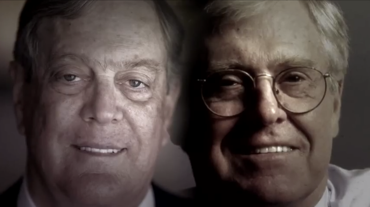 Screenshot from the "Koch Brothers Exposed" trailer (Screenshot from the "Koch Brothers Exposed" trailer)