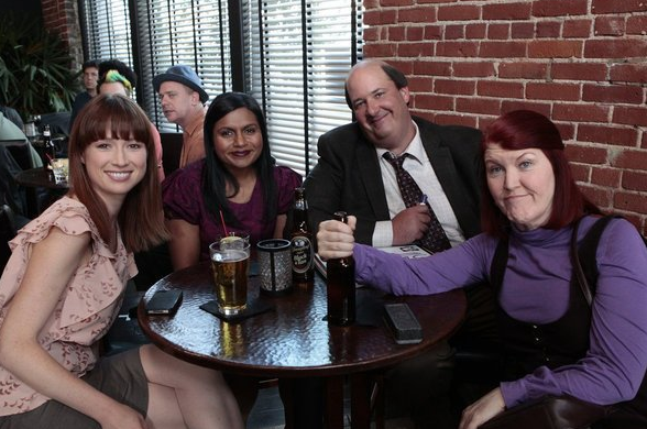Ellie Kempner, Mindy Kaling, Brian Baumgartner and Kate Flannery in "The Office" (NBC)