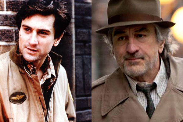 Robert DeNiro in "Taxi Driver", left, and "Being Flynn", right (IMDB)
