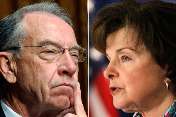 Sens. Chuck Grassley and Dianne Feinstein (AP/Susan Walsh/Luis M. Alvarez)