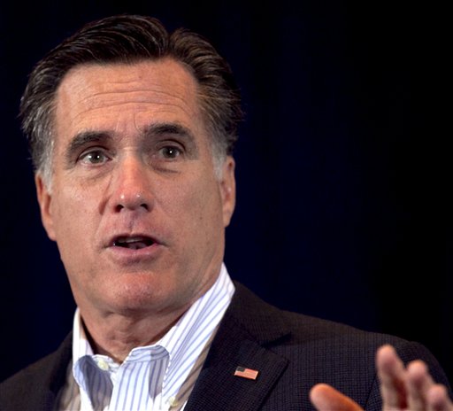 FILE - In this March 23, 2012 file photo, Republican presidential candidate, former Massachusetts Gov. Mitt Romney speaks in Metairie, La. The unemployment rate doesn't matter to Rick Santorum. Newt Gingrich has more baggage than the airlines. Both are compromised Washington insiders who have bent their principles for money and influence. So say Mitt Romney and his allies.  (AP Photo/Steven Senne, File) (AP)