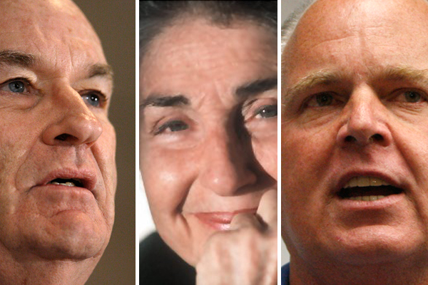 Bill O'Reilly, Dr. Judith Reisman and Rush Limbaugh (AP/<a href="http://www.drjudithreisman.com/photos.html">drjudithreisman.com</a>)