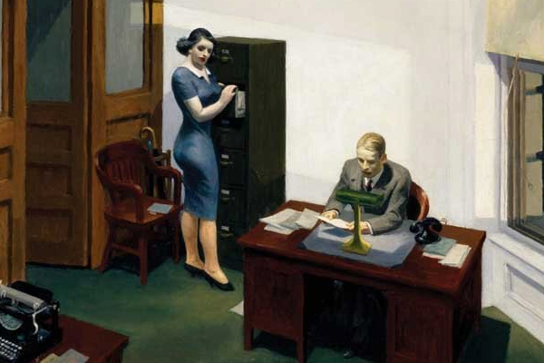 A detail from the cover of "Sex and the Office: A History of Gender, Power, and Desire"