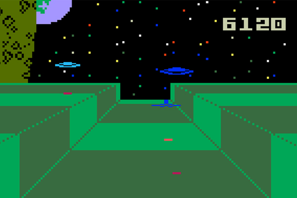 <P>"Star Strike" (Hal Finney & Brett Stutz, programmers). Mattel Intellivision, 1981.<P> (Intellivision Productions, Inc.)