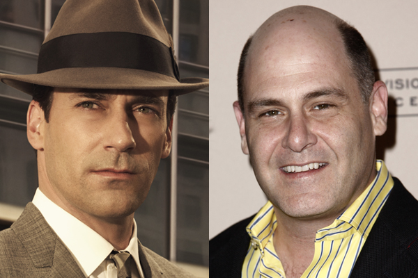 Left: Don Draper of "Mad Men. Right: Series creator Matthew Weiner (AMC/AP, Matt Sayles)
