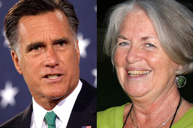Mitt Romney and Judy Dushku (AP)