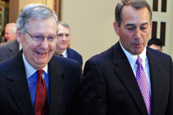 Mitch McConnell and John Boehner (AP/Haraz N. Ghanbari)