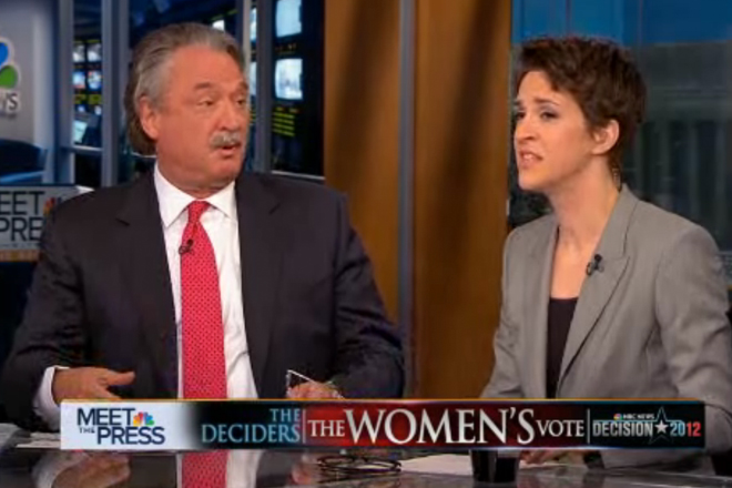 Alex Castellanos and Rachel Maddow on "Meet the Press"