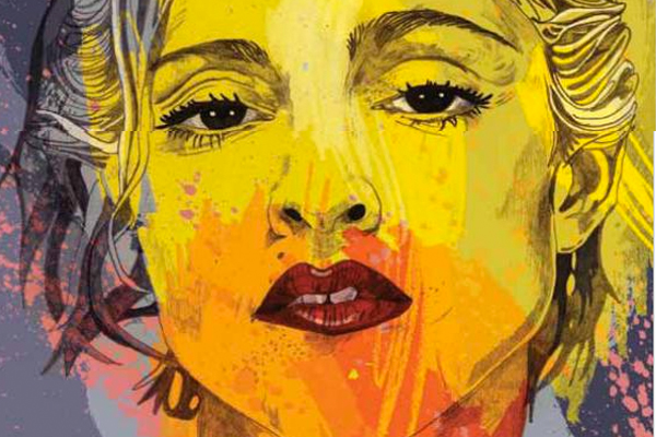 A detail from the cover of "Madonna & Me"