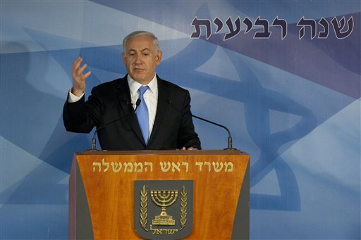 Israeli Prime Minister Benjamin Netanyahu (AP Photo/Bernat Armangue)