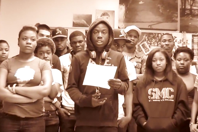 Students from Paul Robeson High School