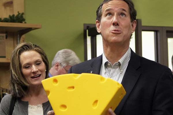 Rick Santorum and his wife Karen. (AP/Jae C. Hong)