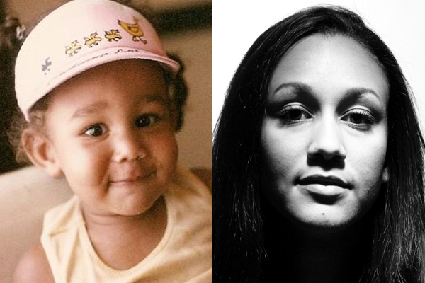 A photo of the author as a baby, and now.