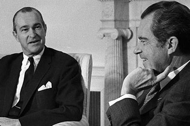Richard Helms and Richard Nixon