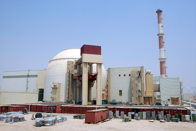 The main reactor at the Bushehr nuclear facility in Iran. (Reuters/Raheb Homavandi)