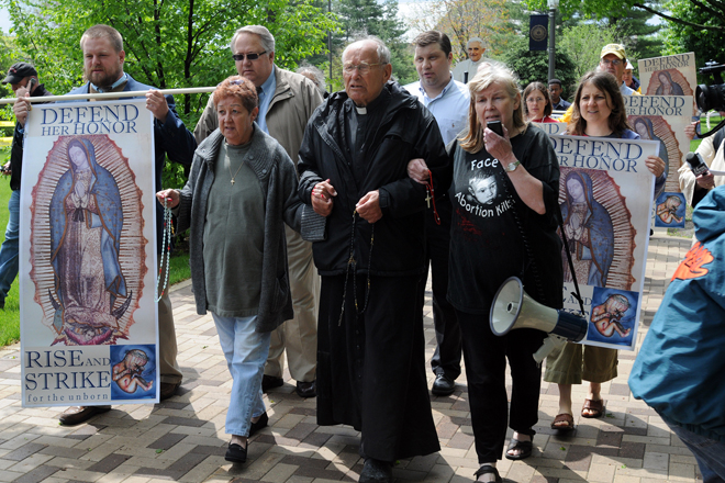 Abortion protesters in South Bend, Ind., in 2009. (AP/Joe Raymond)