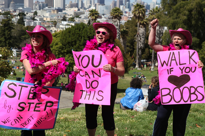 A still from "Pink Ribbons, Inc."