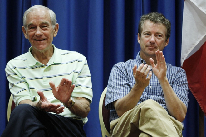 Ron Paul and Rand Paul (AP/Charles Dharapak)