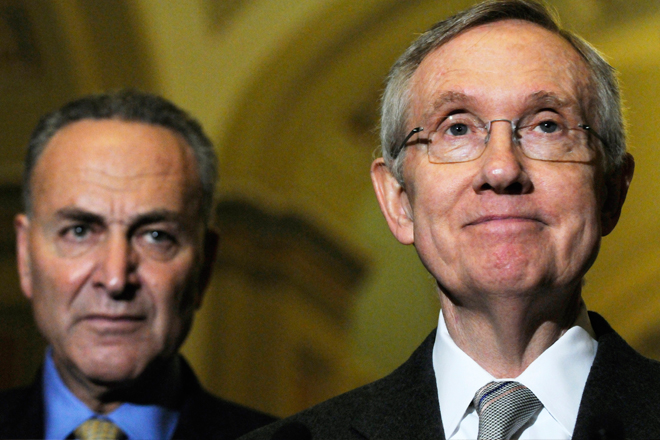 Charles Schumer and Harry Reid (Reuters/Jonathan Ernst)