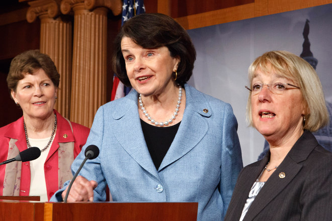 Jeanne Shaheen, Dianne Feinstein and Patty Murray (AP/J. Scott Applewhite)