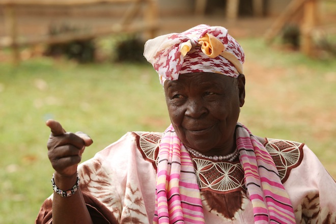 The step-grandmother of Barack Obama, Sarah Obama. (AP/Sayyid Azim)