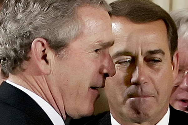 George W. Bush and John Boehner (Reuters/Jim Young)