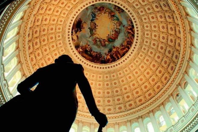 A detail from the cover of "Endowed by Our Creator: The Birth of Religious Freedom in America"