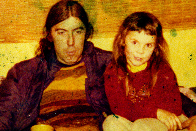 A photo of the author with her dad.