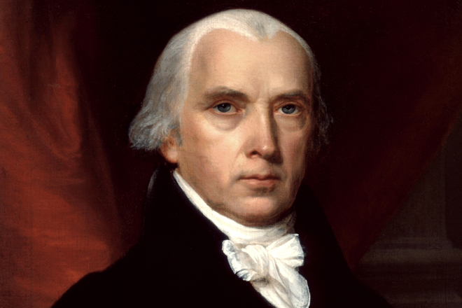 "Portrait of James Madison" by John Vanderlyn (The White House Historical Association)