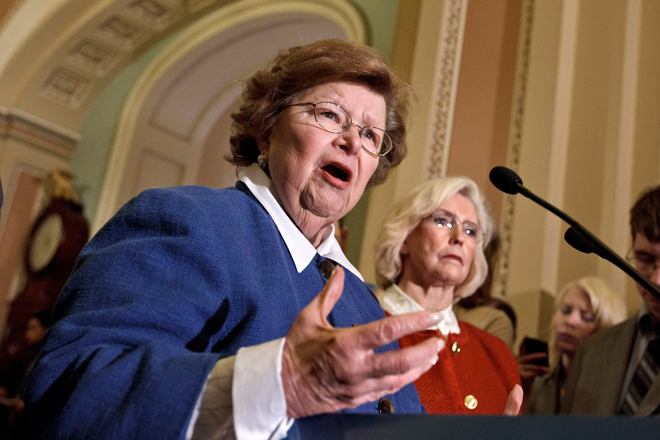 Barbara Mikulski and Lilly Ledbetter (AP/J. Scott Applewhite)