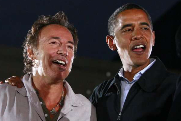 Bruce Springsteen and Barack Obama (Reuters/Jason Reed)