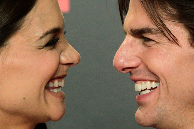 Katie Holmes and Tom Cruise (AP/Toni Rodriguez)